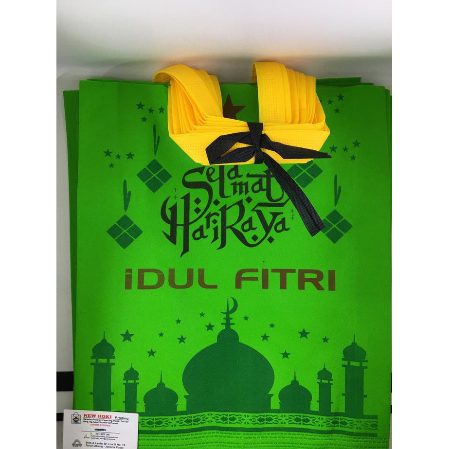 

Produk Unggulan Tas Kain Spunbond Goodie Bag 38 X 45 Lebaran / Idul Fitri