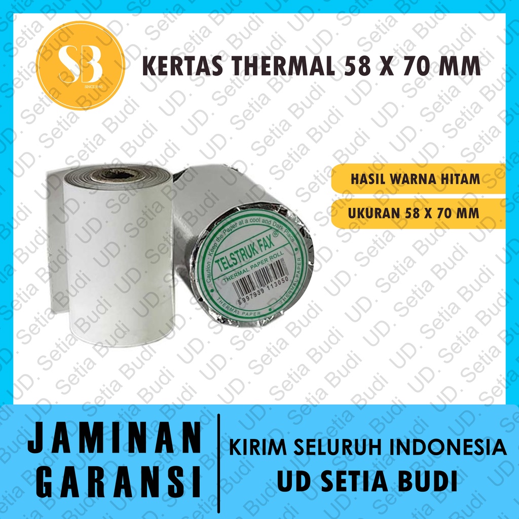 Kertas Thermal Ukuran 58x70mm