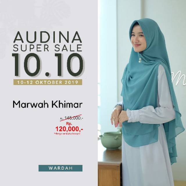 (SUPER SALE 10.10) Marwah Khimar by Audina Hijab