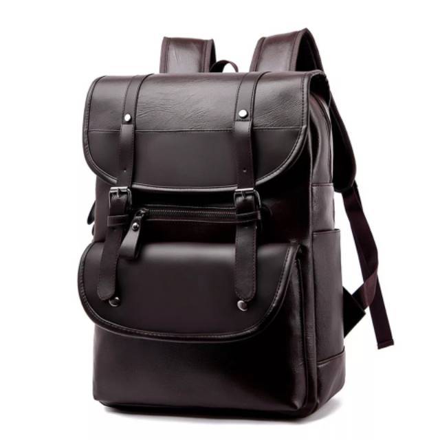 Tas Ransel Punggung Backpack Kulit Import