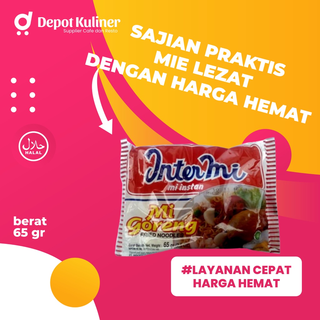 MIE INSTANT INTERMIE 65GR BUNGKUS KUAH - Depot Kuliner