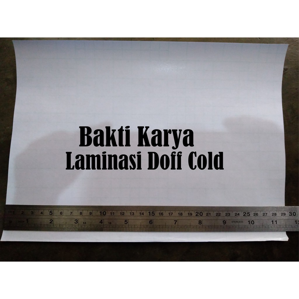 

Laminasi Dingin Cold Lamination A4 Doff