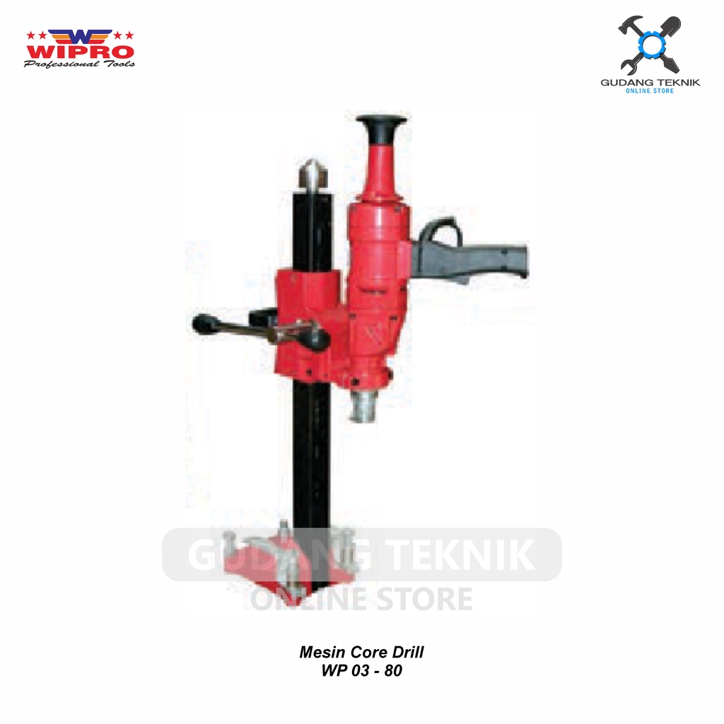 Mesin Core Drill WP03-80 WIPRO / Mesin Bor Coring Beton WIPRO - Bor Beton Diamond Core Drill WP-03-80