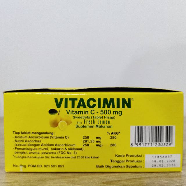 [MURAH]Vitacimin 1 boks isi 20 dan isi 100