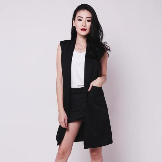 BURANO BLAZER FASHION BAJU PAKAIAN OUTERWEAR LUARAN VEST ROMPI WANITA