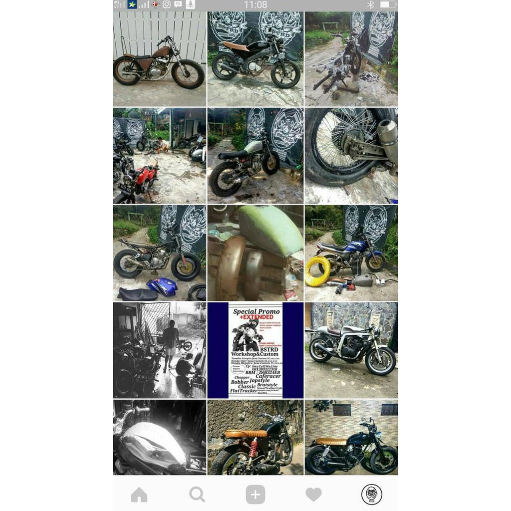 Barang Pilihan Jasa Custom Motor Japstyle Bratstyle Caferacsr