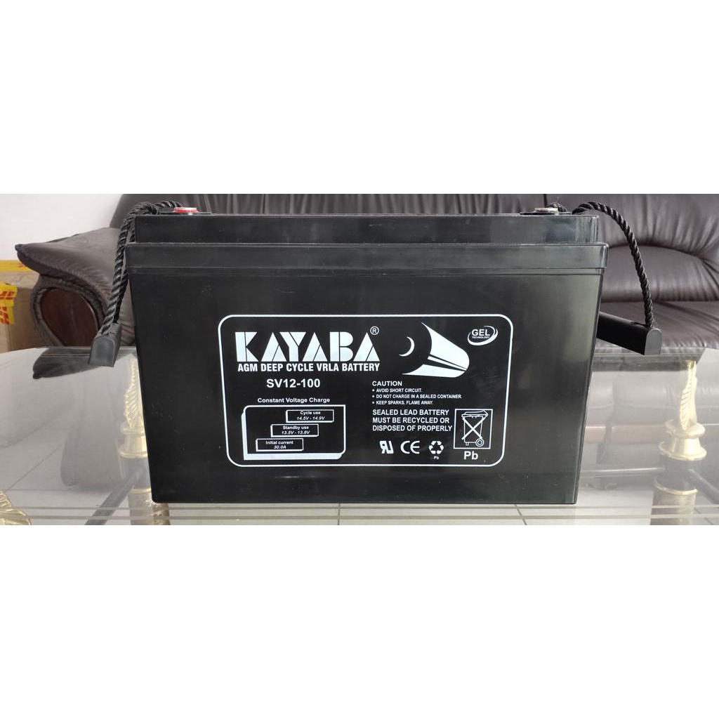 Baterai / Battery KAYABA 12v 100Ah 12volt 100amper VRLA AKI KERING KAYABA