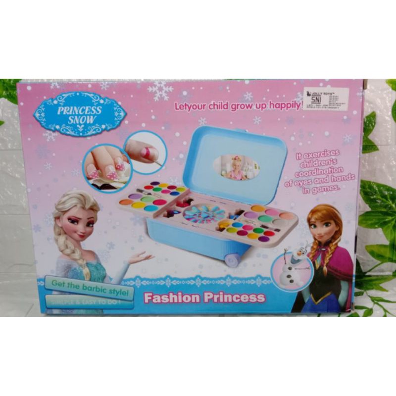 Mainan Make Up anak perempuan Elsa Frozan Koper