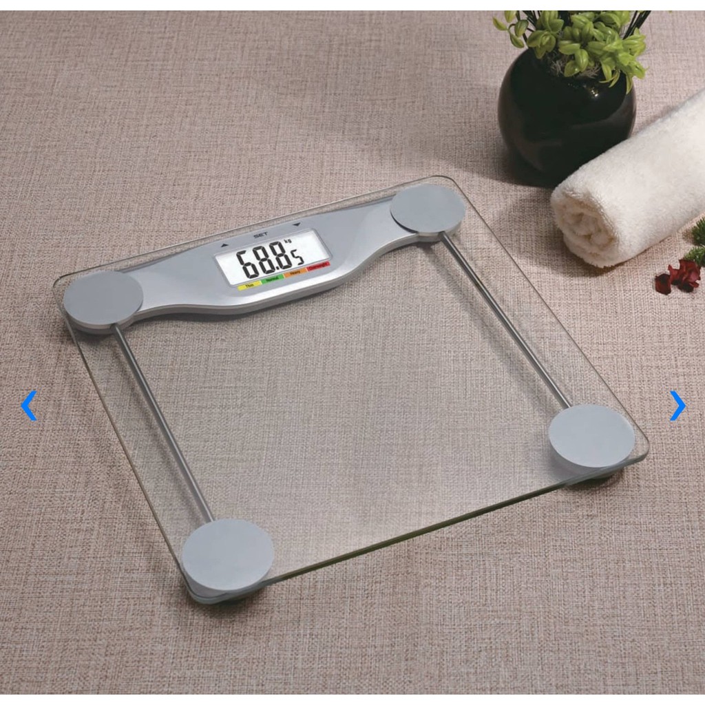 TIMBANGAN BADAN DIGITAL TRANSPARAN