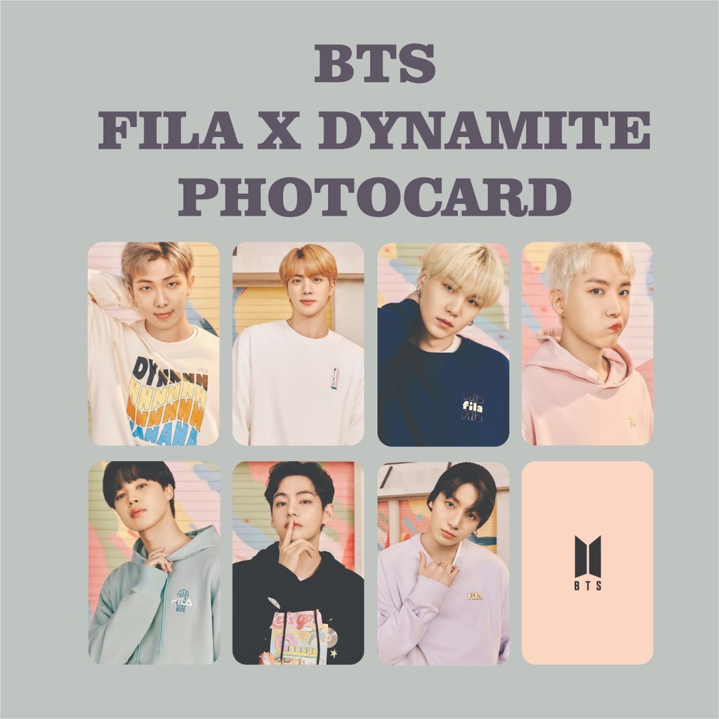 BTS F.I.L.A X DYNAMITE PHOTOCARD