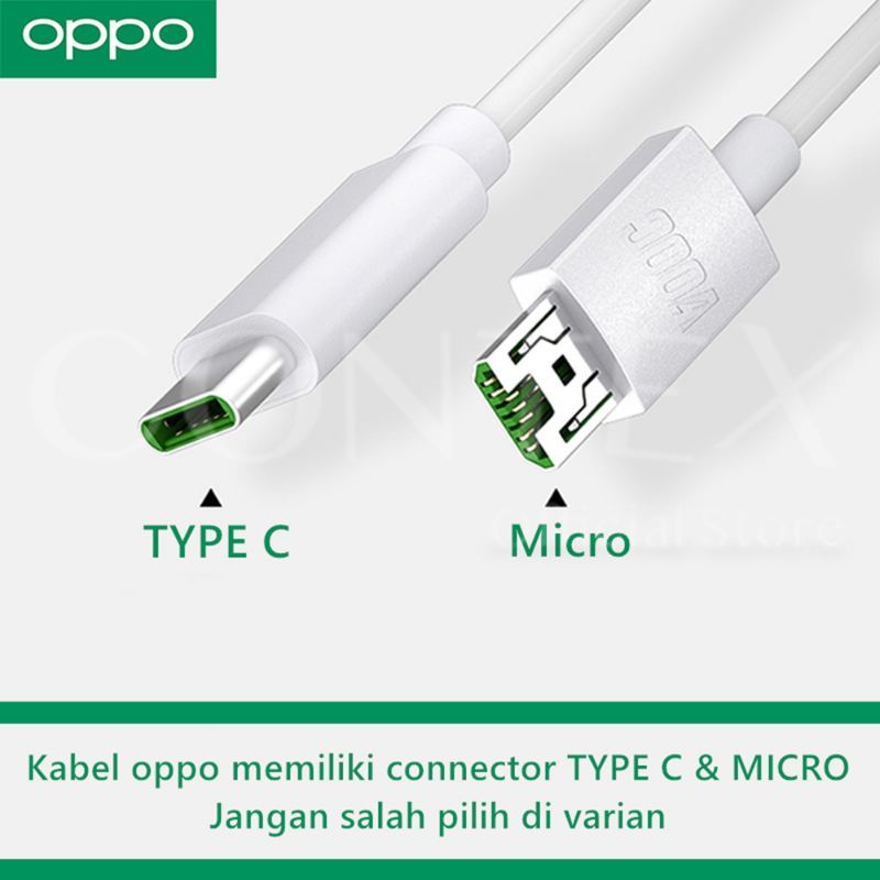 OPPO KABEL DATA Original 100% MIcro/Type-c VOOC 4A,6A