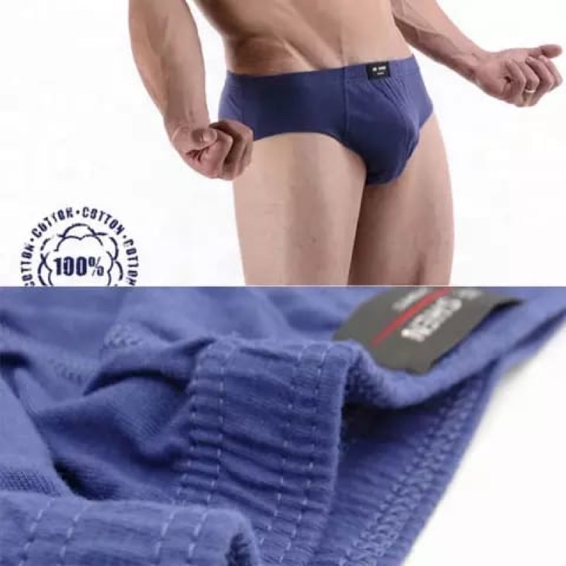 3 PCS KEANU MEN | Celana Dalam Pria Briefs KATUN TEBAL PRODUK LOKAL INDONESIA Guda lokal By KEANU