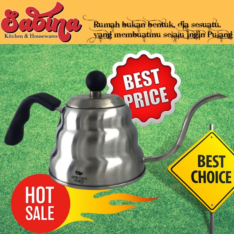 Teko Kopi Stainless Coffee Maker Pot V60 Drip Kettle Barista 1000ml