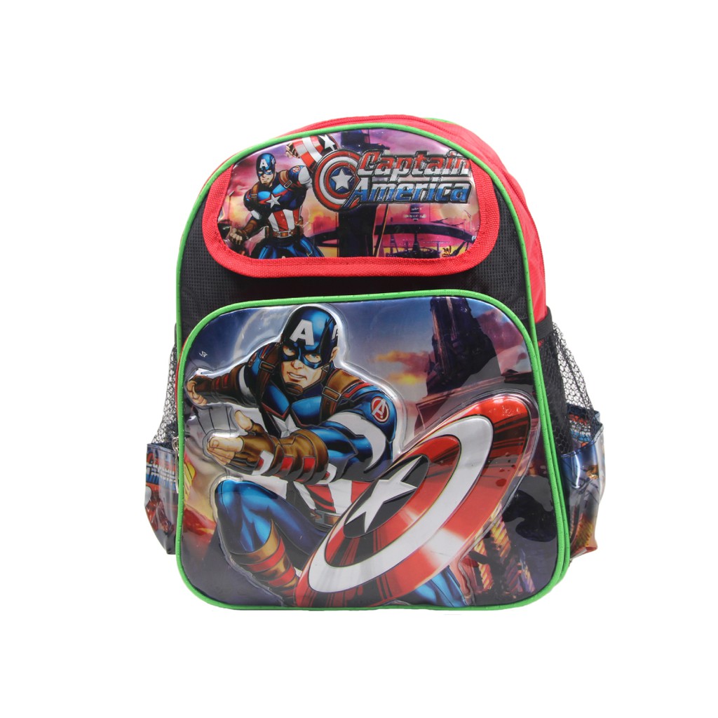 [KLIKTAS] Tas Ransel Anak Sekolah Laki TK Paud Kartun Calypso 3713 / Backpack Captain America