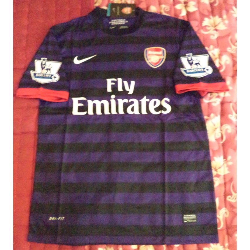Jersey Arsenal Away 12/13 Full Patch BPL Retro