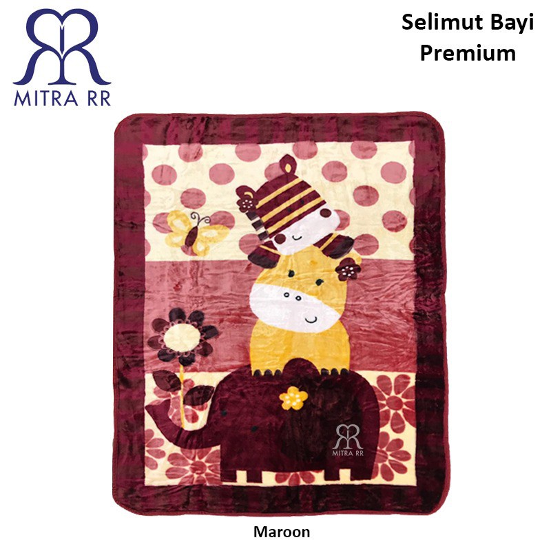 Selimut Bayi Premium Double Fleece Bulu Halus Ukuran 110x140