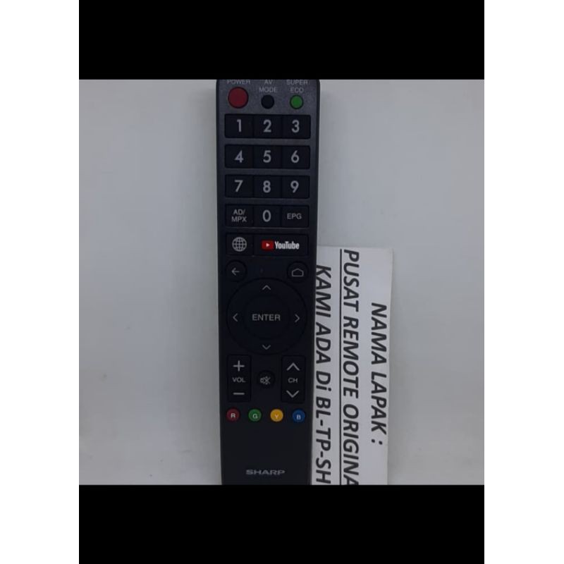 REMOTE REMOT SMART TV SHARP LED 4K UHD ORIGINAL ASLI