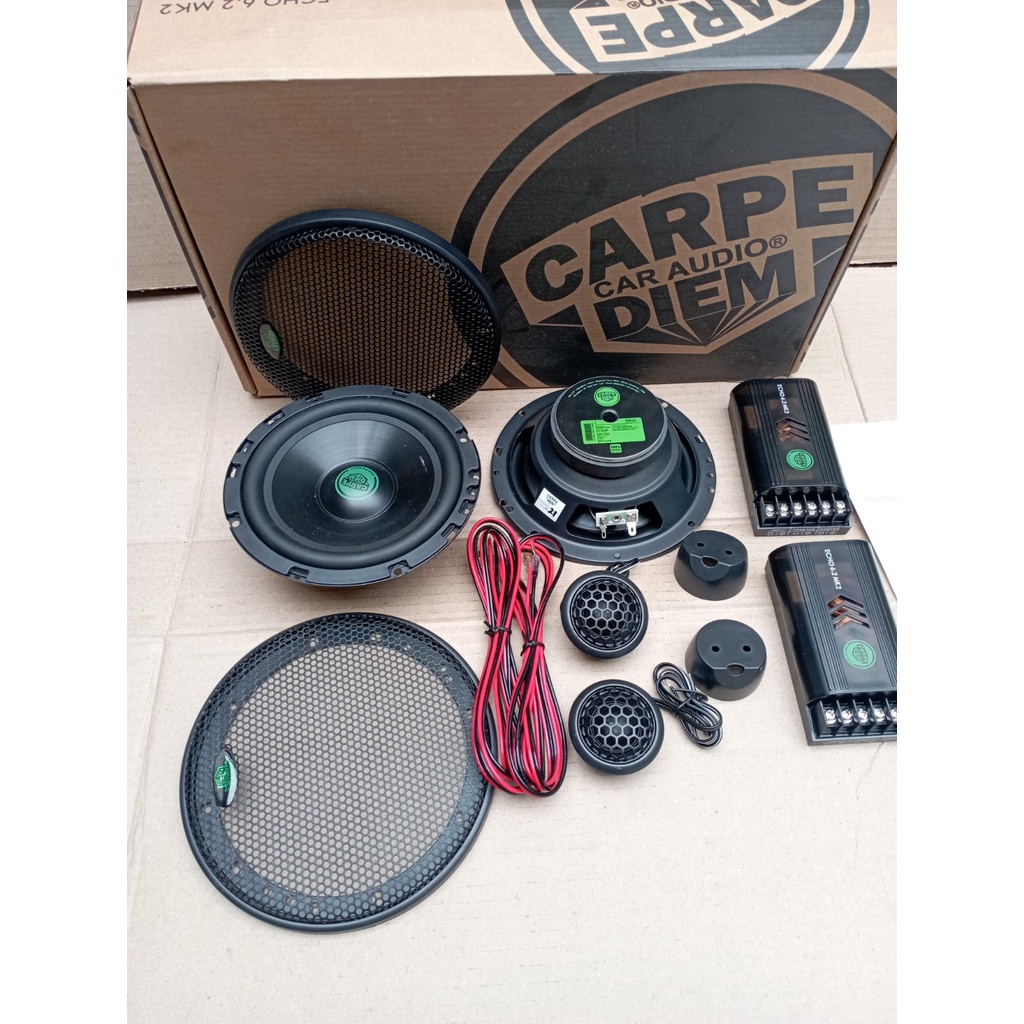 Paket Audio Mobil Carpe Diem Speaker Mobil 2 way Split Subwoofer power 4 ch