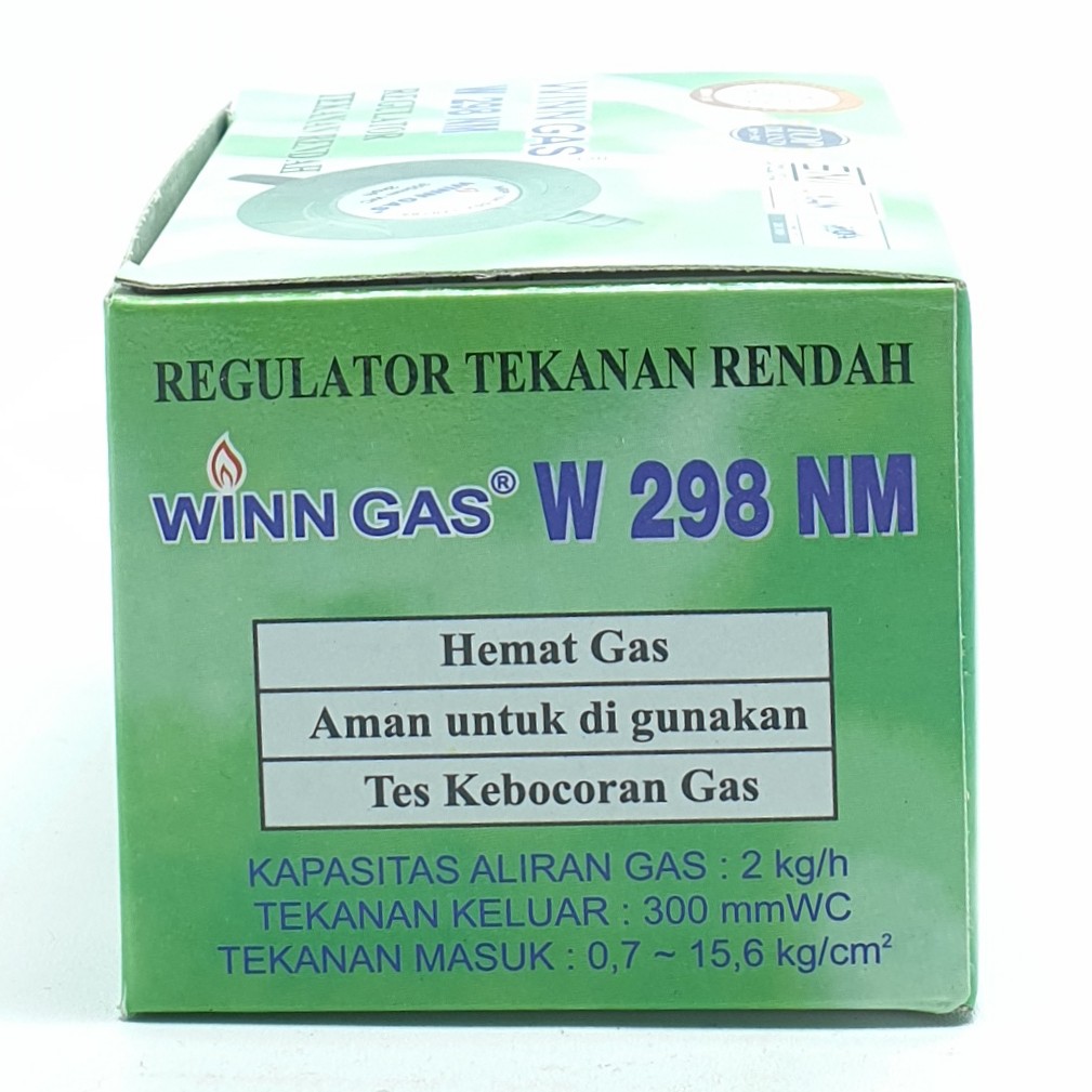 Regulator Gas Elpiji LPG Winn Gas W-298NM Tanpa Meter Tekanan Rendah / Regulator Kompor Gas