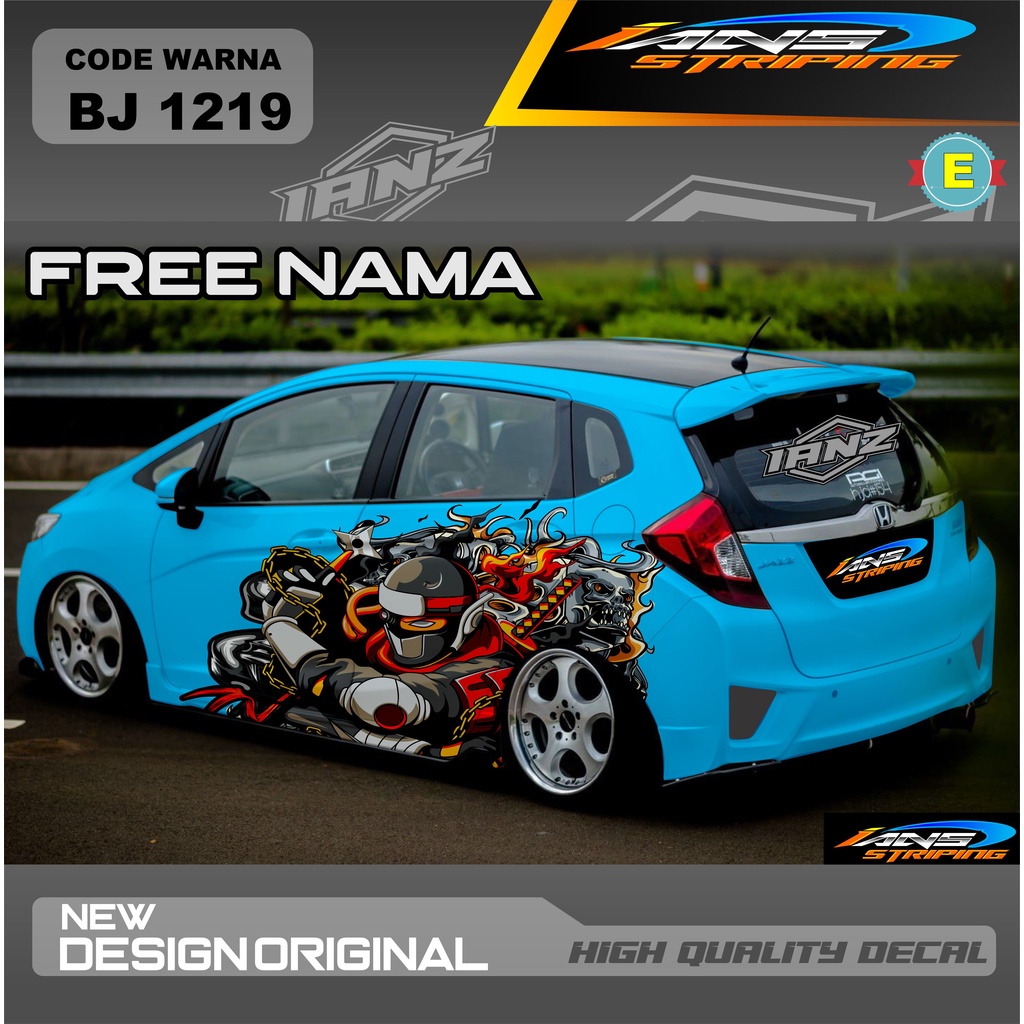 DECAL STIKER MOBIL BRIO HONDA JAZZ AYLA CALYA / STICKER MOBIL AVANZA XENIA DLL / STIKER MOBIL