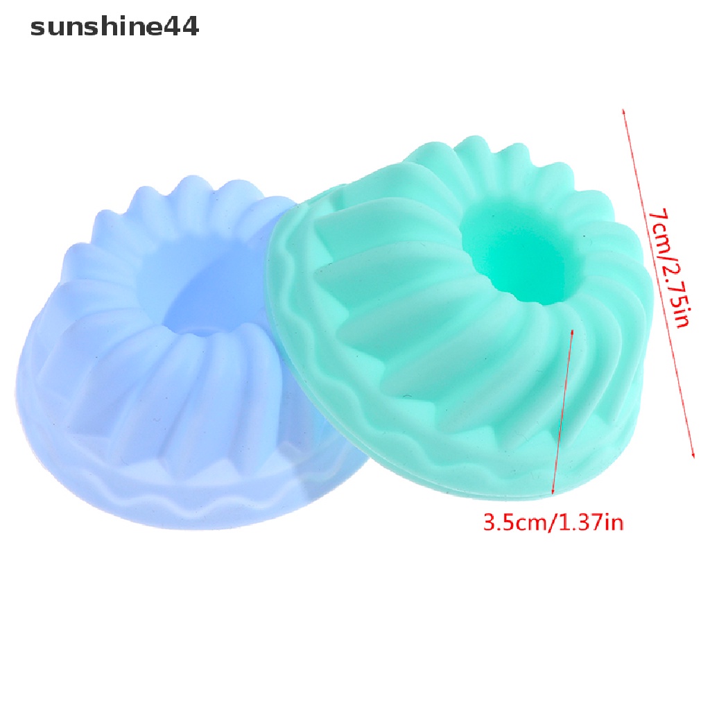 Sunshine 6pcs Cetakan Fondant / Cokelat Bentuk Labu 3D Bahan Silikon