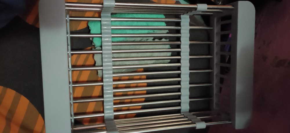 Keranjang Gantung Stainless / Pengering Alat Dapur Buah Sayur