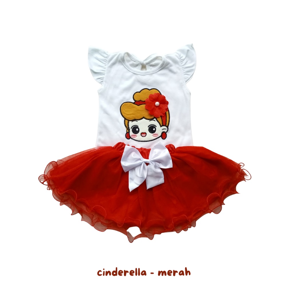 setelan anak tutu cinderella tutu set baju anak perempuan 12 bulan 1-2 tahun rok tutu bayi balita setelan anak fashion balita