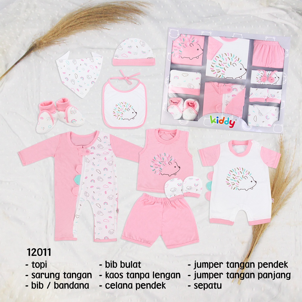 Kiddy Baju Set Bayi / Baby Gift Set / Hampers Bayi Besar / Kado Bayi / Kado Lahiran / Motif Landak Dan Bunny