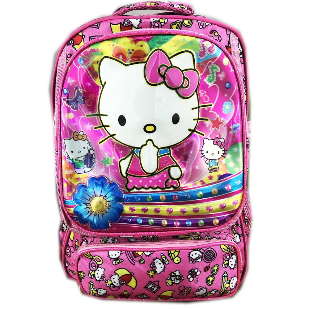 Tas Ransel Sekolah Anak SD Hello Kitty Stationary 5D Gambar Rubah2 S - Pink