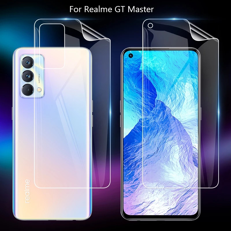 Pelindung Layar Realme GT Master paket 3 in 1 berbahan hydrogel