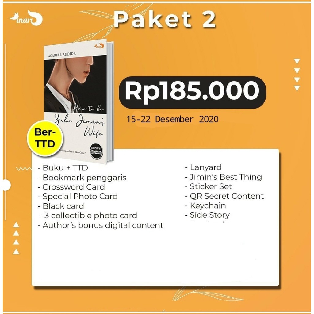 NOVEL HOW TO BE YUHN JIMIN’S WIFE + BONUS - Asabell Audida