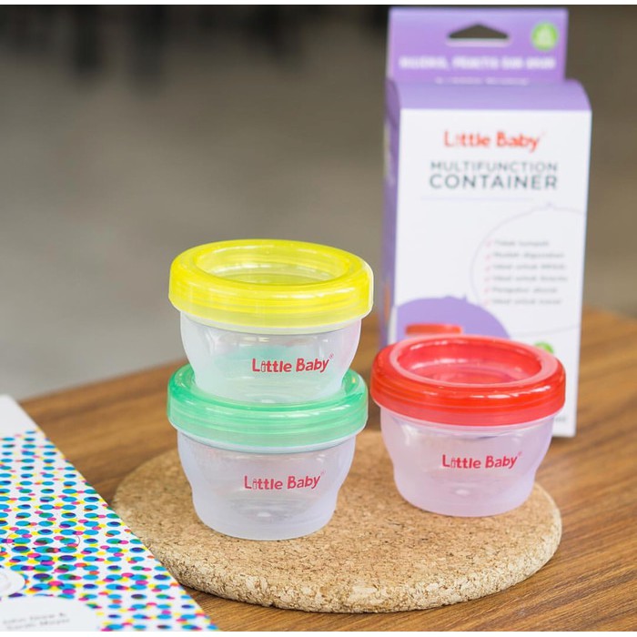 Little Baby Multifunction Container Isi 3 / Food container / Wadah Mpasi 3pcs / WADAH PENYIMPAN MAKANAN/ WADAH MAKANANA MPASI AP009 AP011