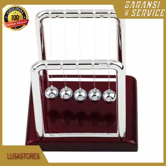 PAJANGAN HIASAN BOLA BESI STAINLESS PENDULUM NEWTON FISIKA CRADLE