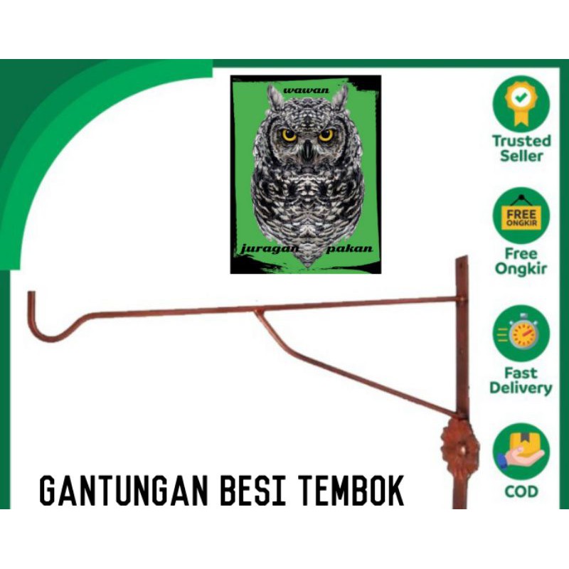 gantungan besi, gantungan ulir dinding