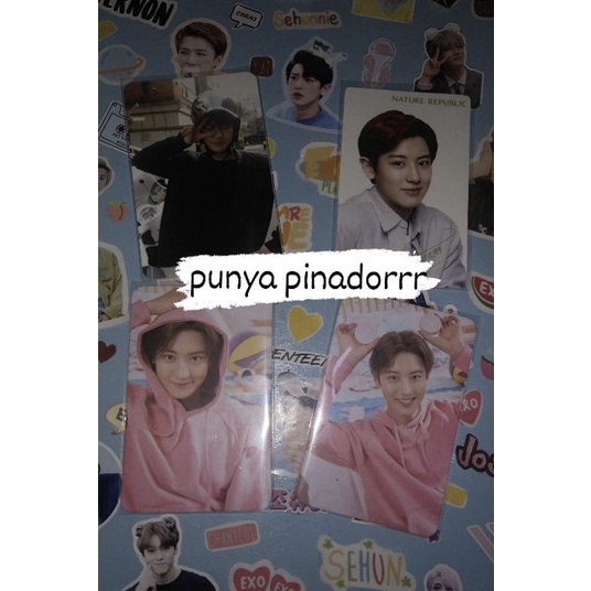 PC What A Life Chanyeol Helm + Natrep Chanyeol + Nacific pink Chanyeol set