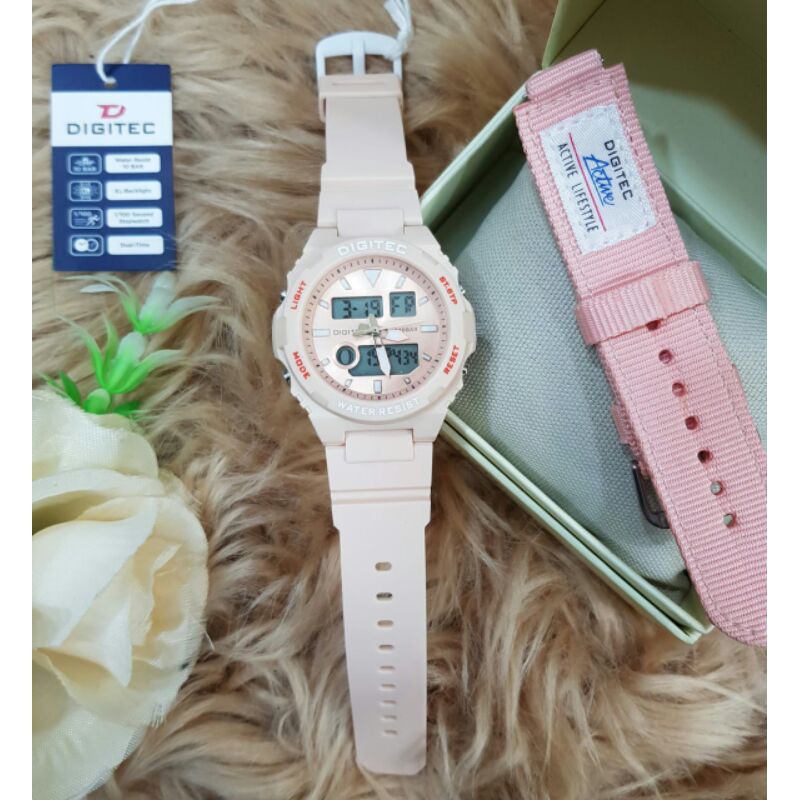 JAM TANGAN WANITA DIGITEC DG 4090 / 3095 PAKET CANVAS / DIGITEC CEWEK ORIGINAL