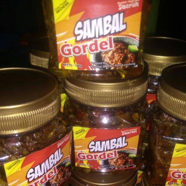 

Sambal gordel (goreng delan) pedas nikmat