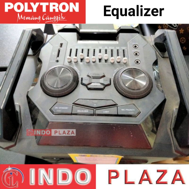 SPEAKER POLYTRON PORTABLE PTS-12KF25 BLUETOOTH + FREE WIRELESS MIC 2 PC