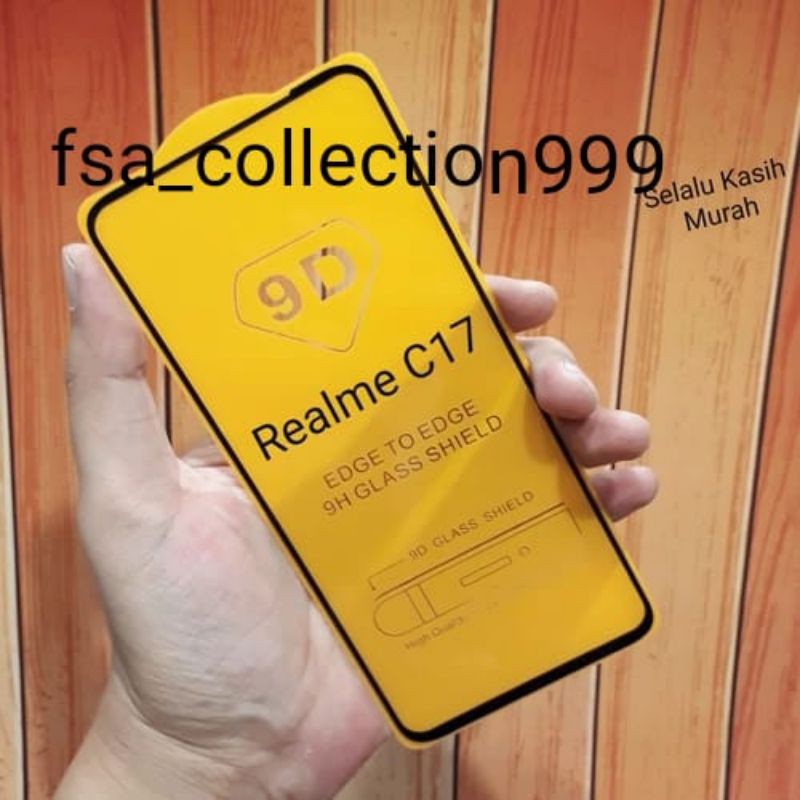 Tempered Glass Realme C17/C7/7i Full Cover Protector Premium Quality