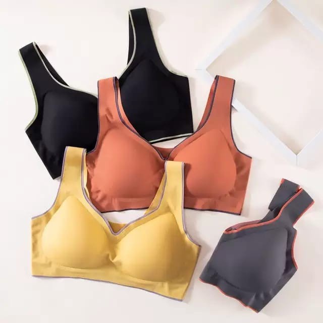 ☛TK☚ B057 Bra Sport BH yoga lari Wanita dengan Model Kualitas Tinggi untuk / ZERO FEEL BH