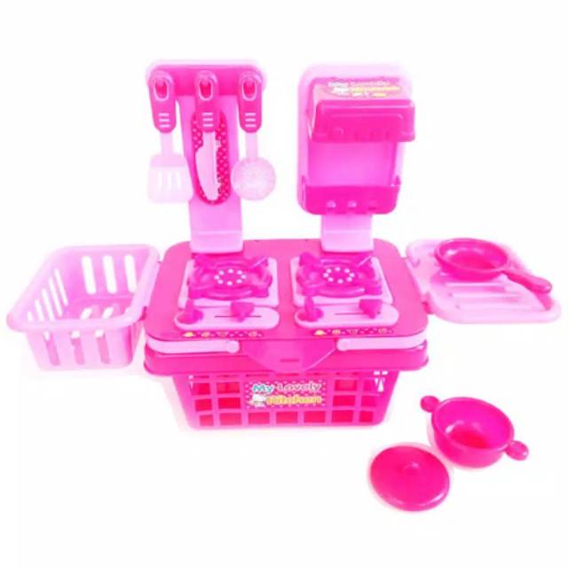 MAINAN ANAK-ANAK MASAK-MASAKAN MY LOVELY KITCHEN PINK