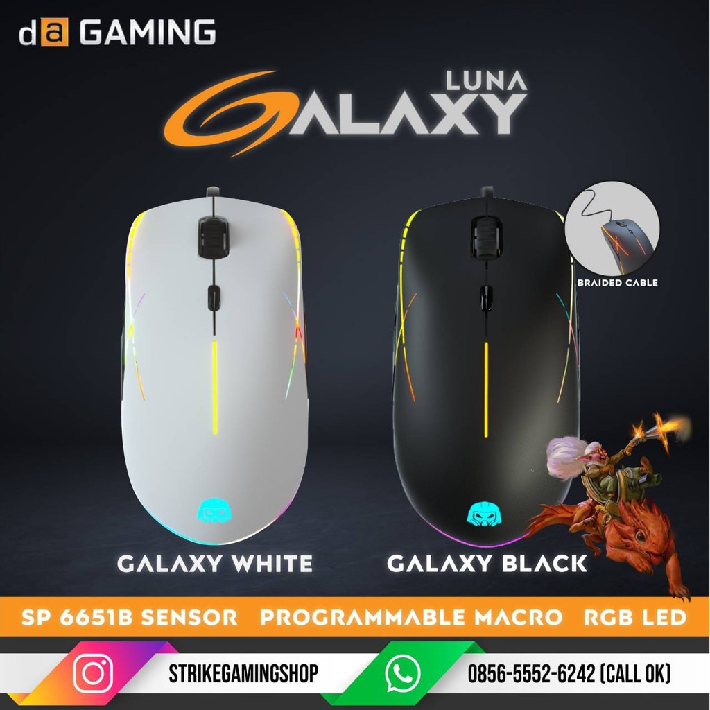 DIGITAL ALLIANCE LUNA GALAXY MACRO RGB GAMING MOUSE