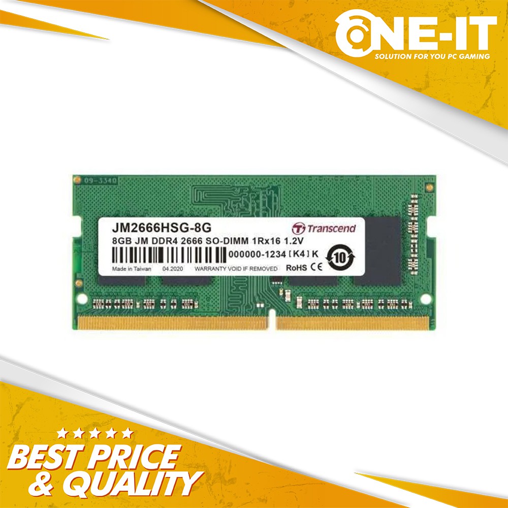 Ram Transcend JetRam JM2666HSG-8G 2666 8GB SO-DIMM DDR4