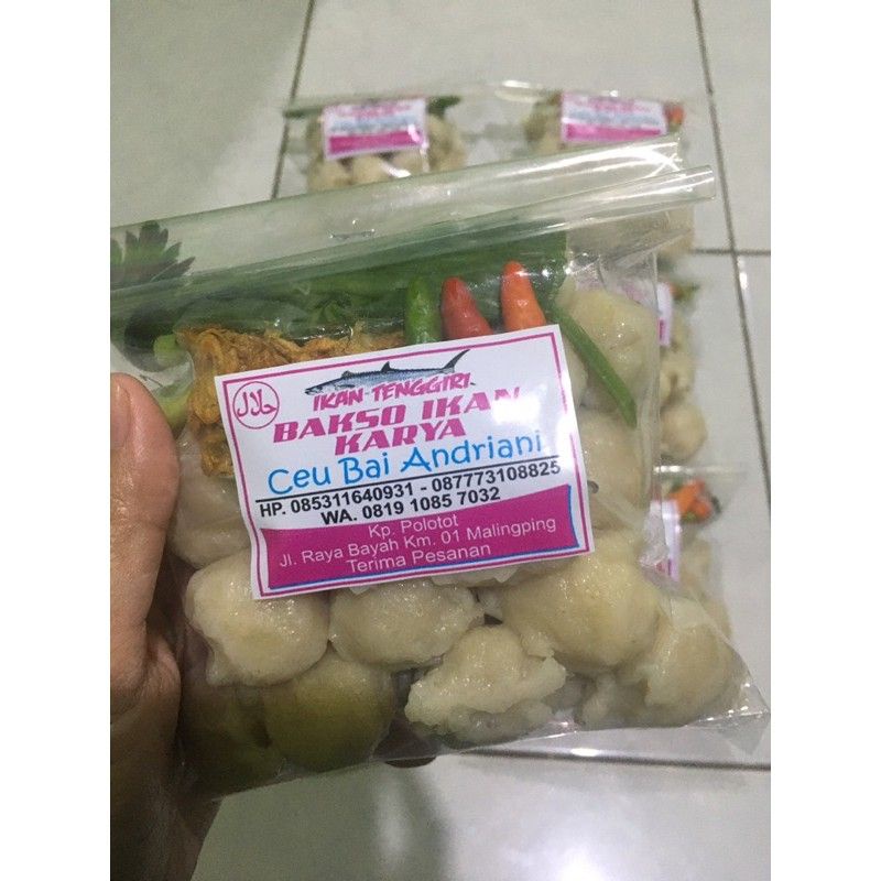 

Bakso ikan Malingping karya ceu bai free pilus cikur