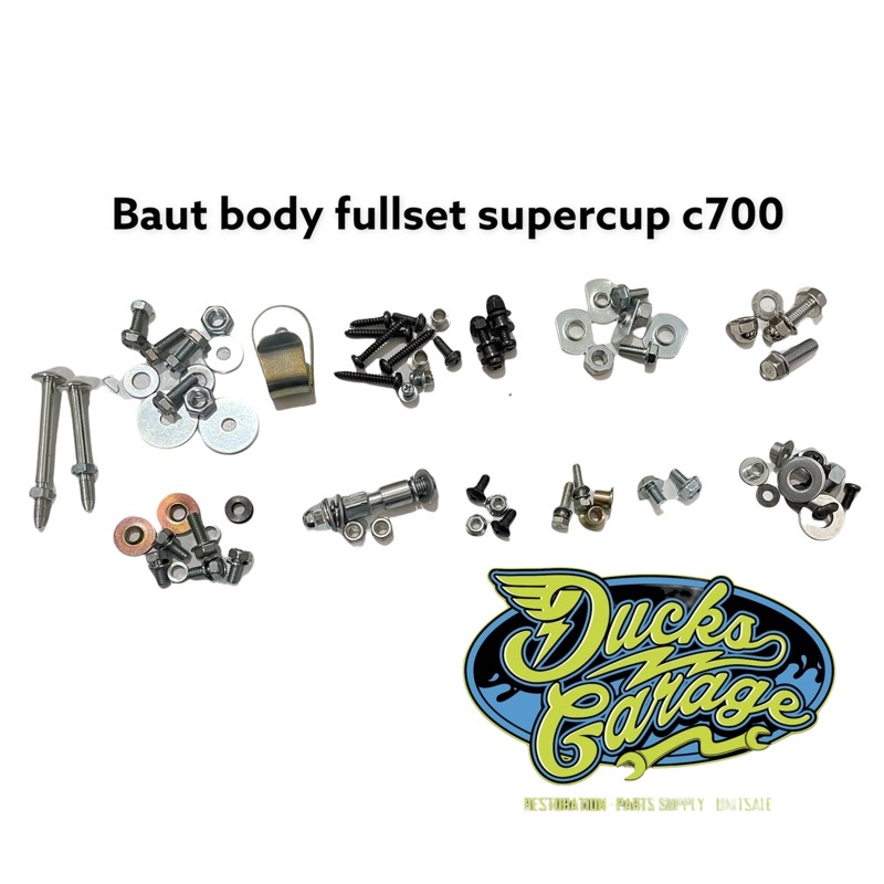 baut baud body fullset honda supercup c700