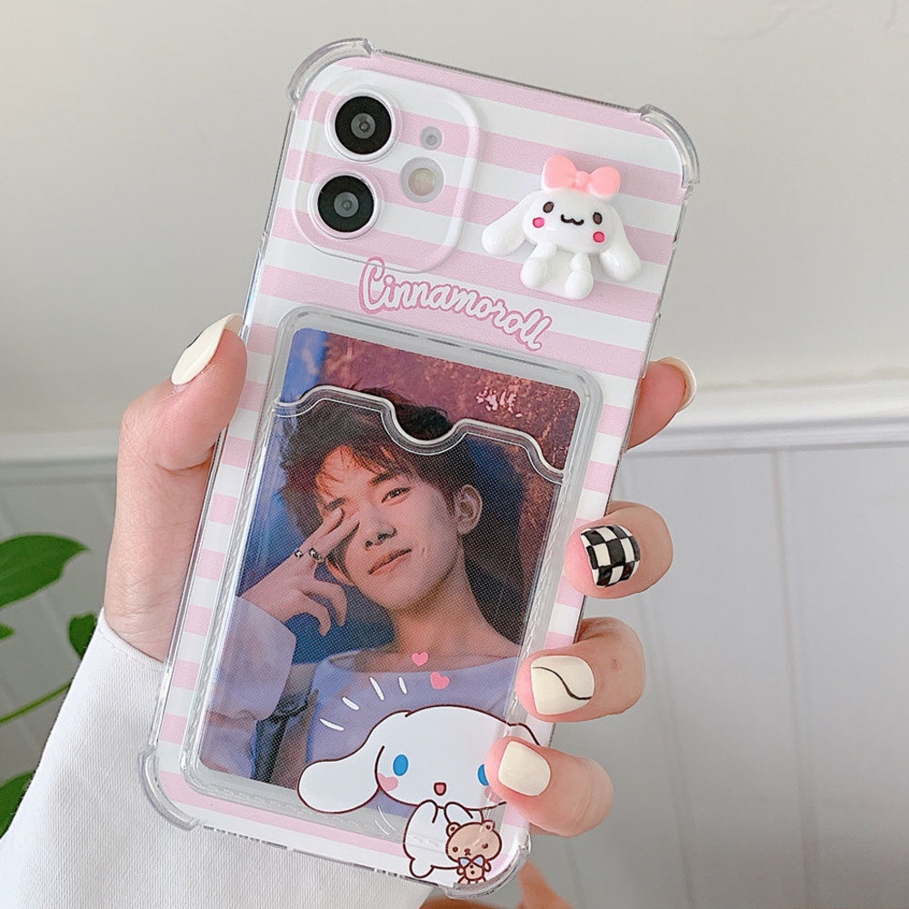 Case Transparan Motif 3d Untuk iPhone 12 13 11 Pro Max X Xs Max Xr 7 8 Plus