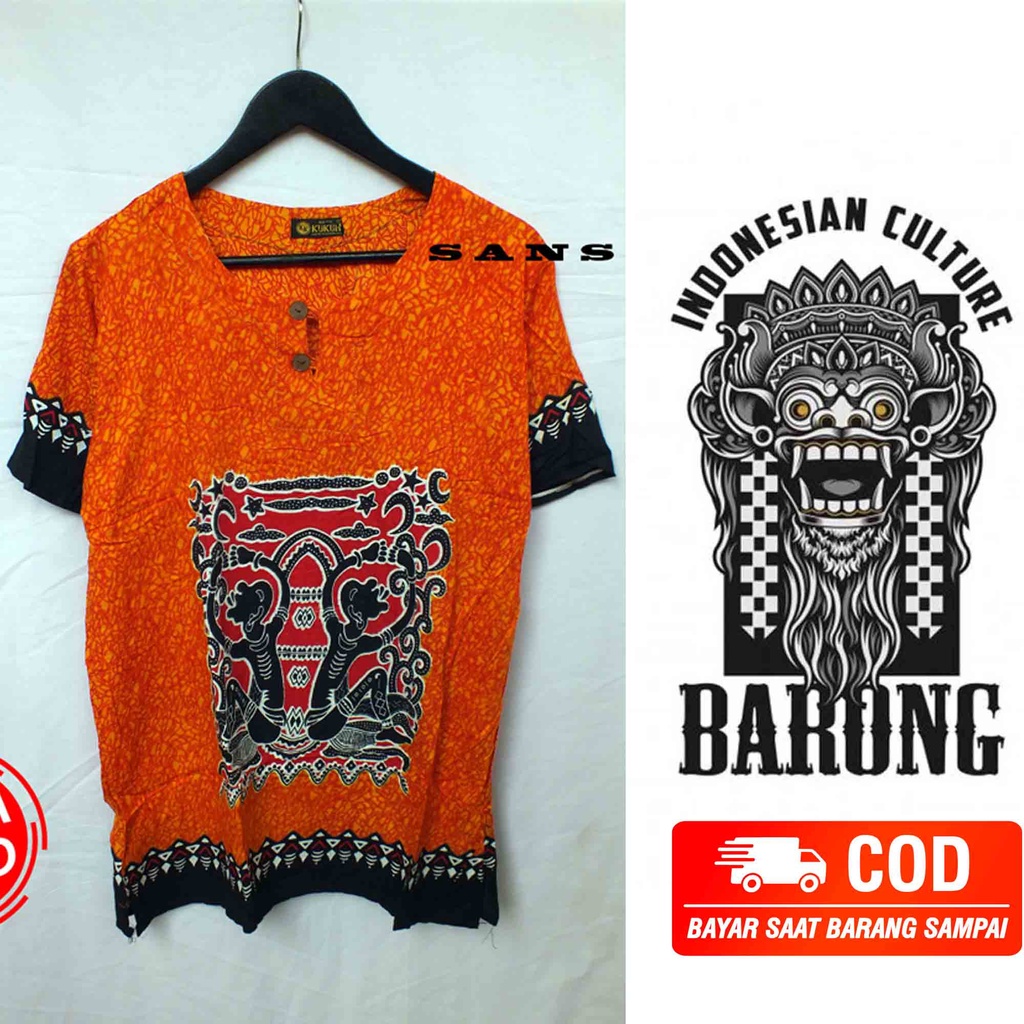 BAJU DASHIKI UNISEX MOTIF DAYAK KALIMANTAN ASLI / KAOS ASMAT