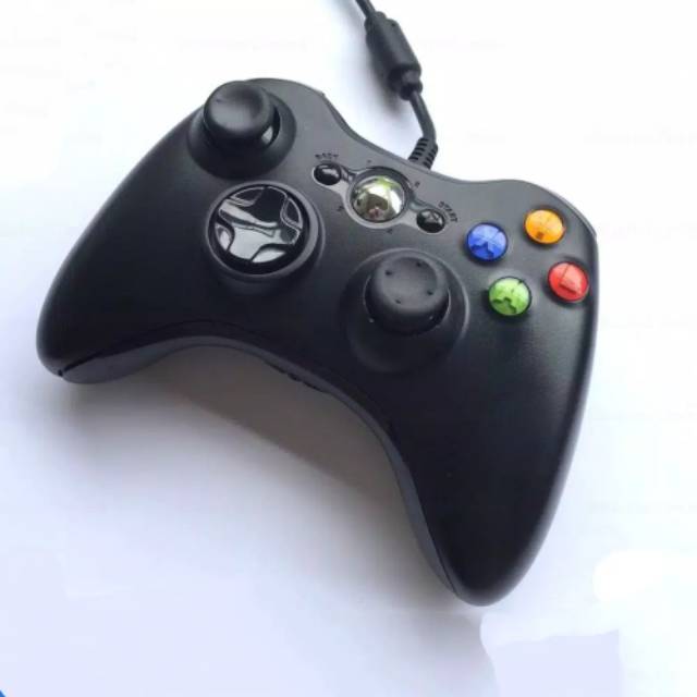 Stik Stick Xbox 360 Wired kabel Hitam