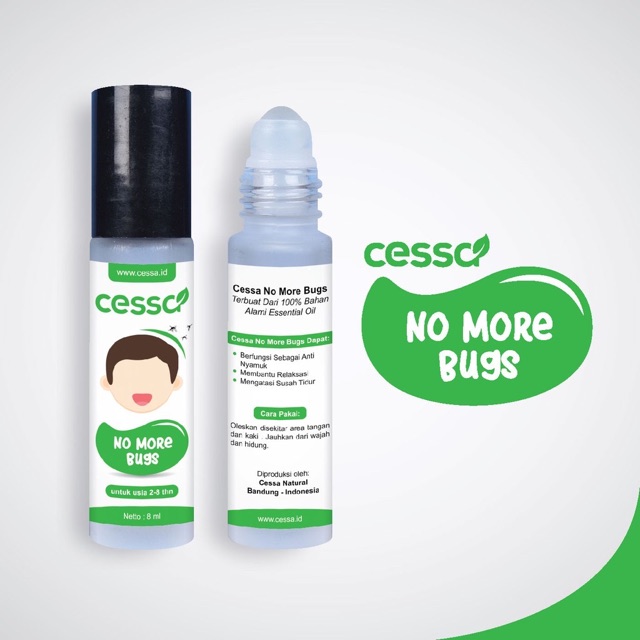 Cessa KIDS HIJAU No More Bugs | Menjaga Anak Gigitan Nyamuk cesa minyak balur telon anti serangga