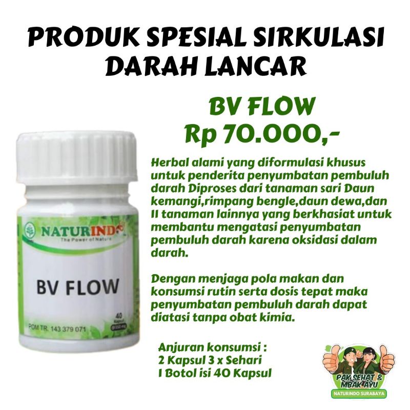 memperlancar sirkulasi darah bv flow